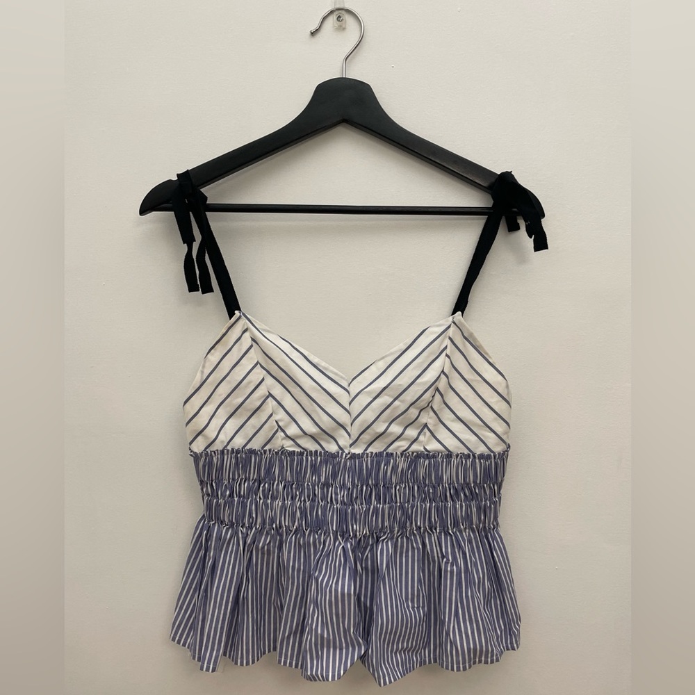 EXPRESS BLUE/WHITE STRAPY TOP *NWT